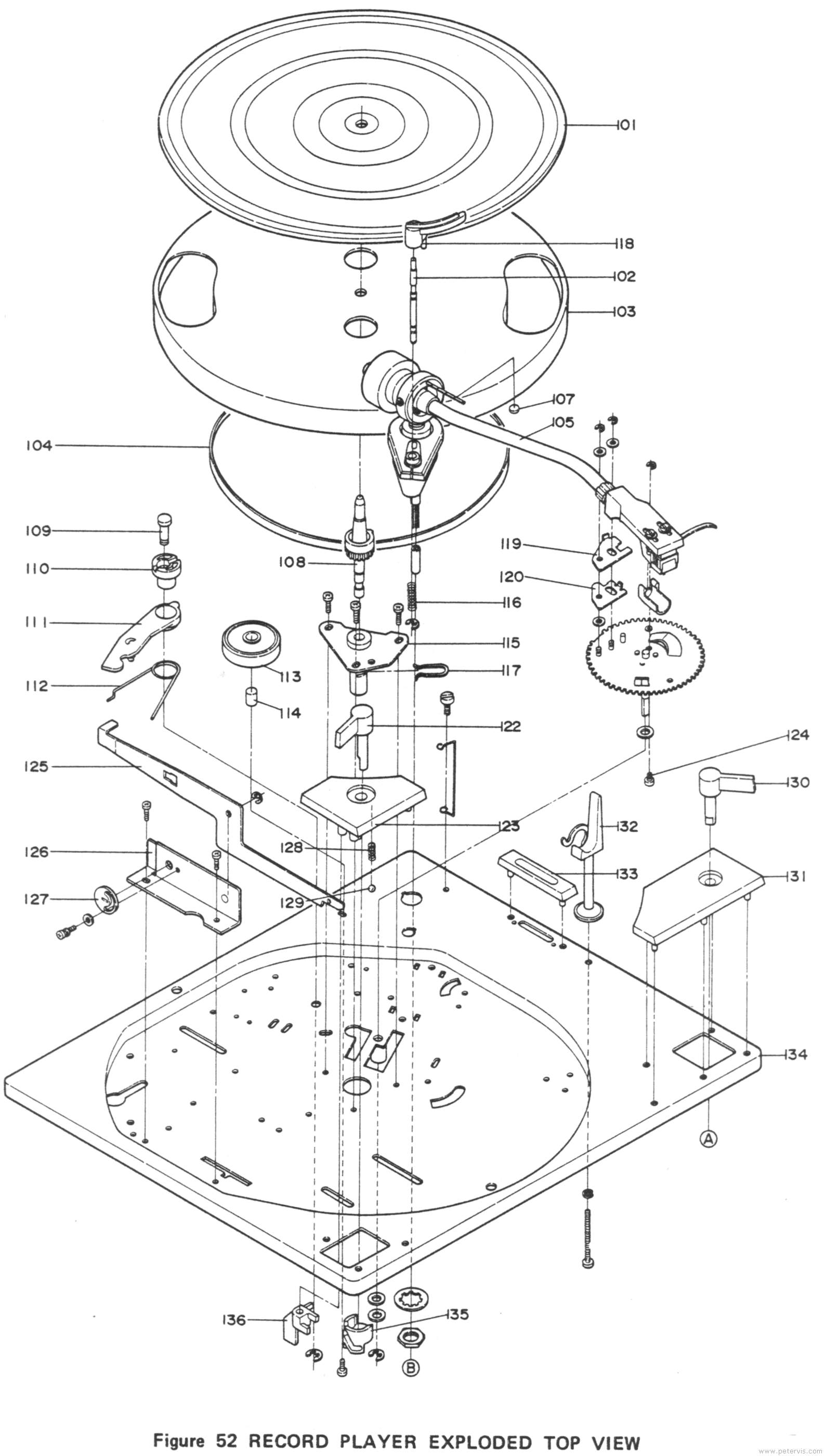 Sharp SG-400E Turntable Assembly Top