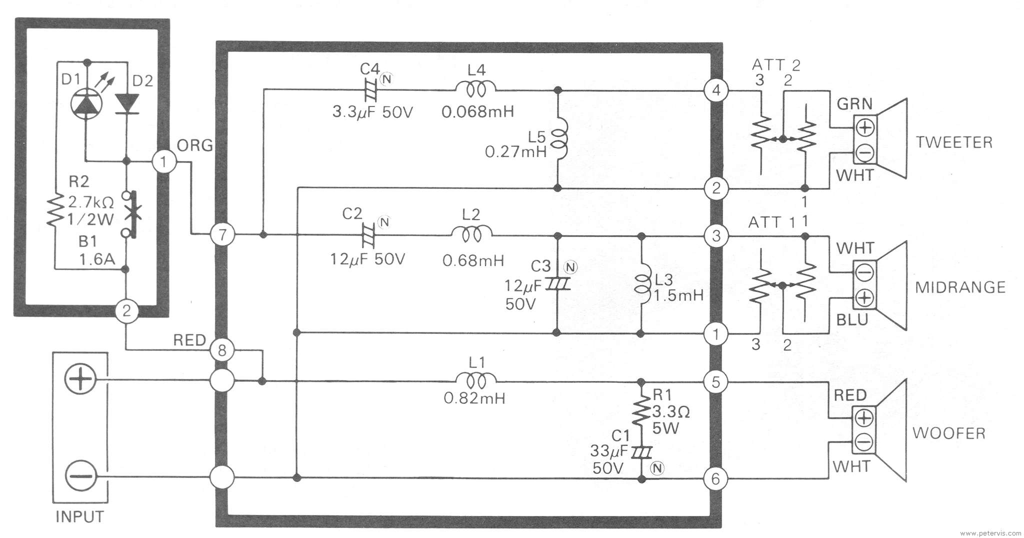 Crossover Circuit Diagram