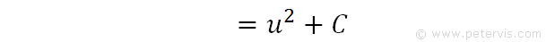 C is the integration constant.