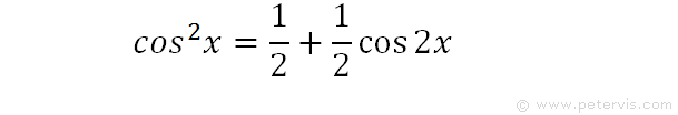 Rearrange for cos^2x term