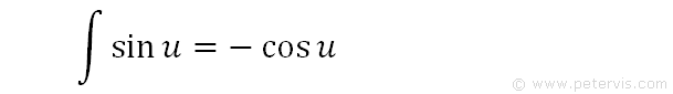 integral of sinu