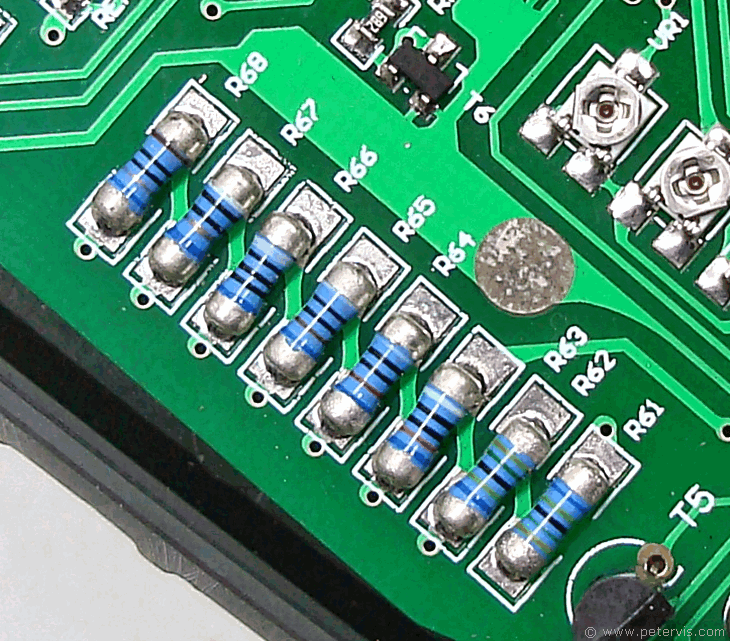 R61 to T68 Resistors