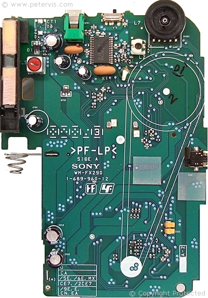 Sony WM-FX290 / WM-FX290W PCB