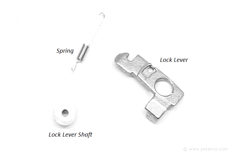 Lock Lever -- Shaft -- Spring