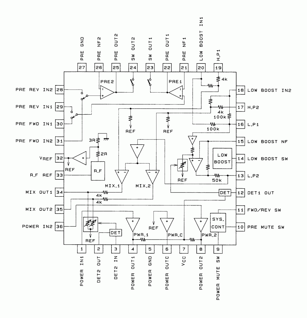 LA4582 Block Diagram Large Image